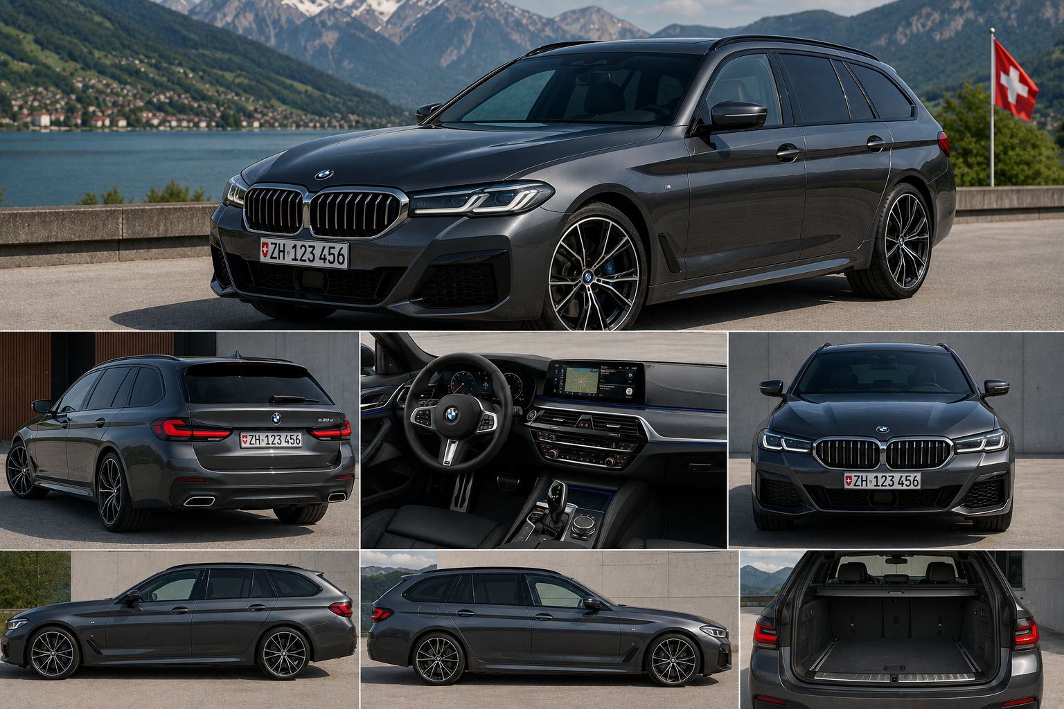 BMW 5 airport transfer Switzerland