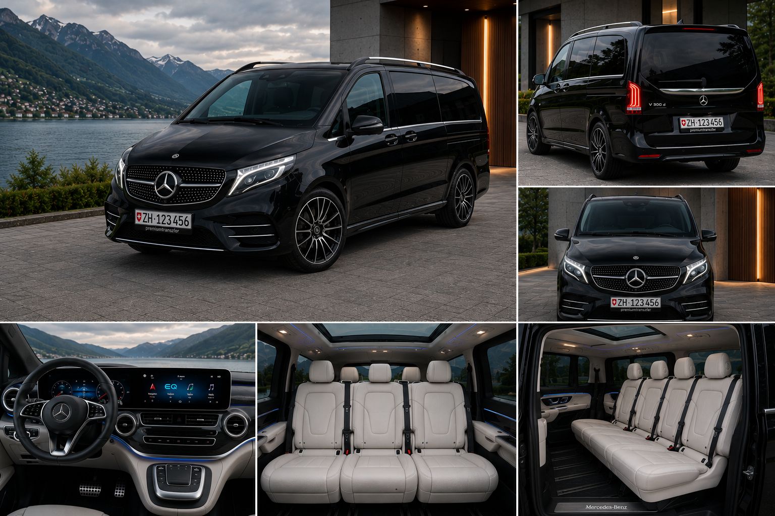Mercedes V-Class airport transfer Switzerland